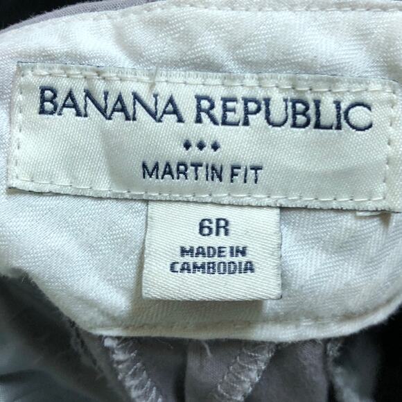 Banana Republic Womens Pants Purple Gray Mid Rise Martin Fit Straight Stretch 6 - Picture 5 of 12